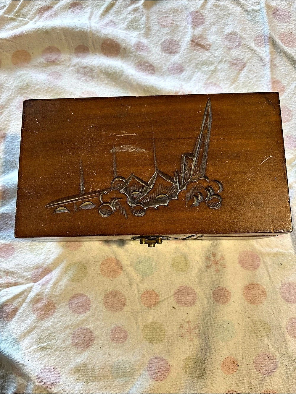 Wooden Jewelry Organizer Box Brown